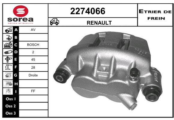 Estribo de freno SEEAC 4274066