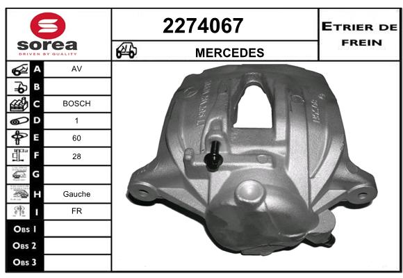 Estribo de freno SEEAC 4274067