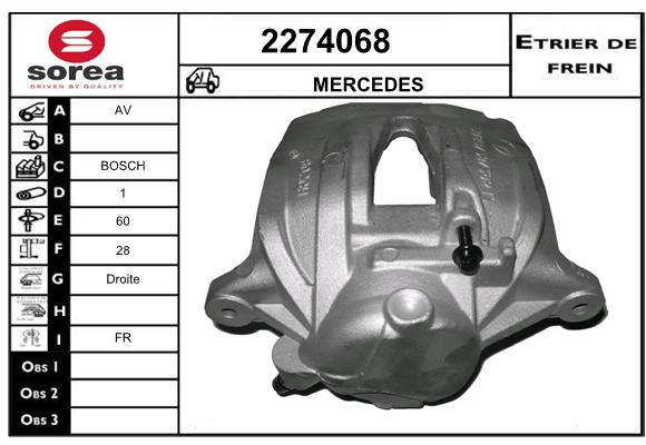 Estribo de freno SEEAC 4274068