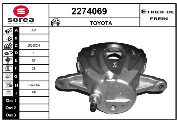 Estribo de freno SEEAC 4274069