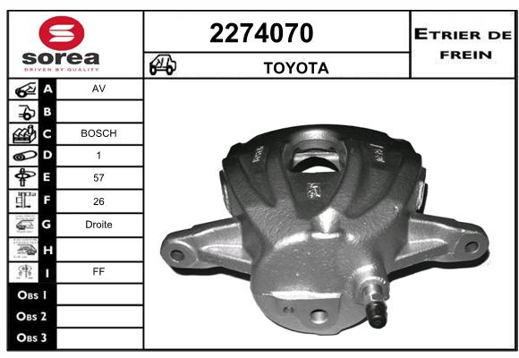 Estribo de freno SEEAC 4274070