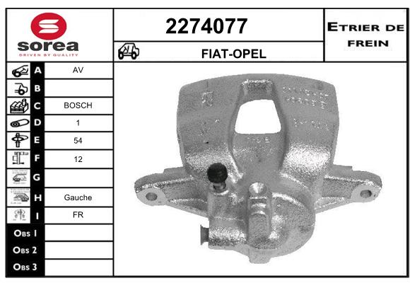 Estribo de freno SEEAC 4274077