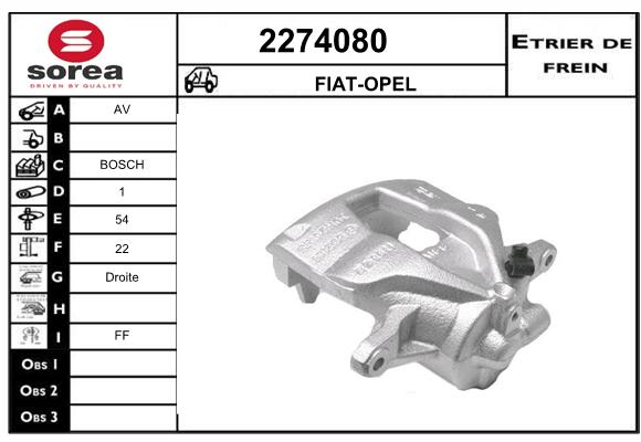 Estribo de freno SEEAC 4274080