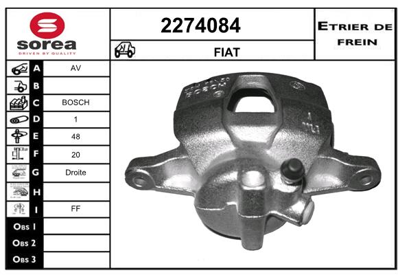 Estribo de freno SEEAC 4274084