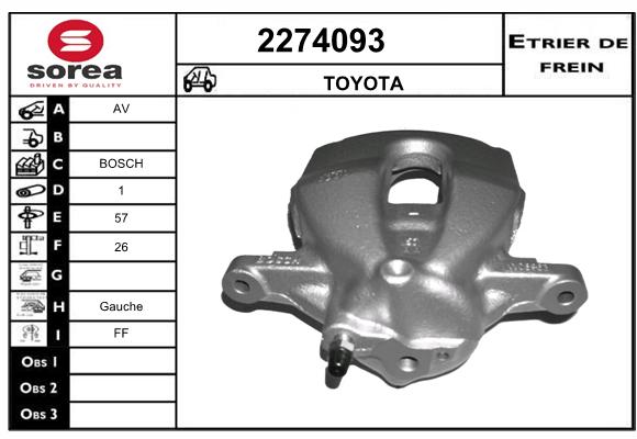 Estribo de freno SEEAC 4274093