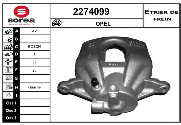 Estribo de freno SEEAC 4274099