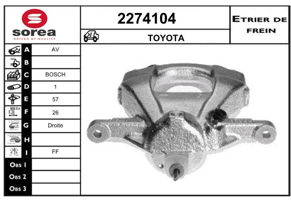 Estribo de freno SEEAC 4274104