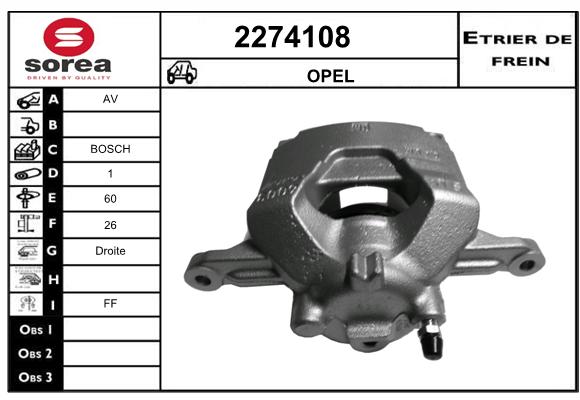 Estribo de freno SEEAC 4274108