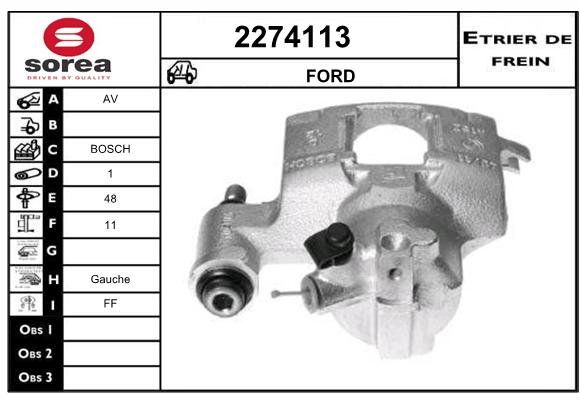 Estribo de freno SEEAC 4274113