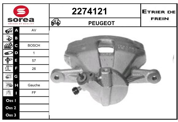 Estribo de freno SEEAC 4274121