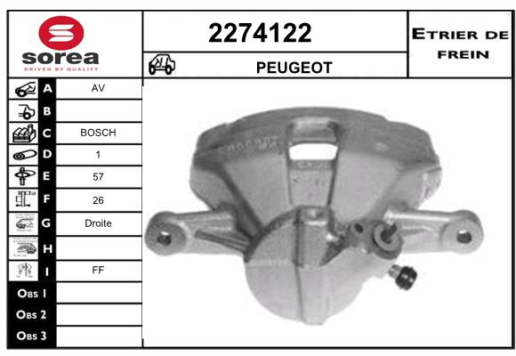 Estribo de freno SEEAC 4274122