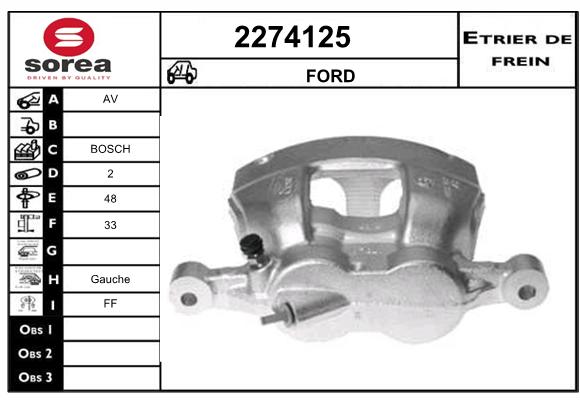 Estribo de freno SEEAC 4274125