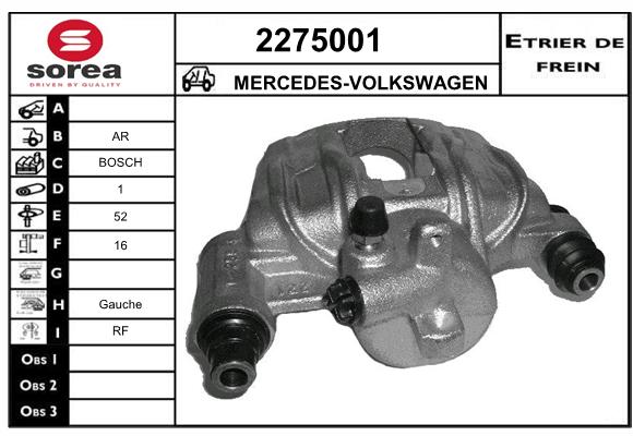 Estribo de freno SEEAC 4275001