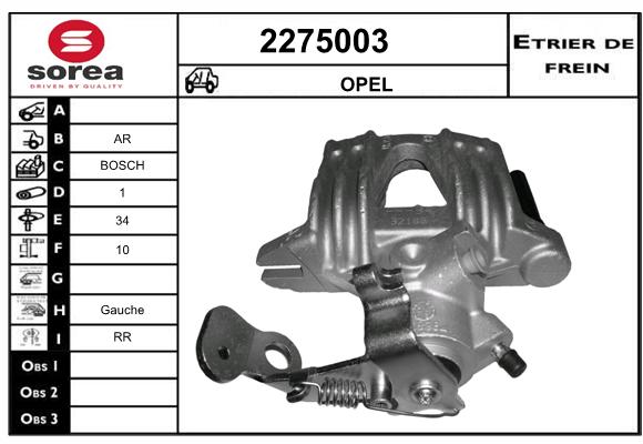 Estribo de freno SEEAC 4275003