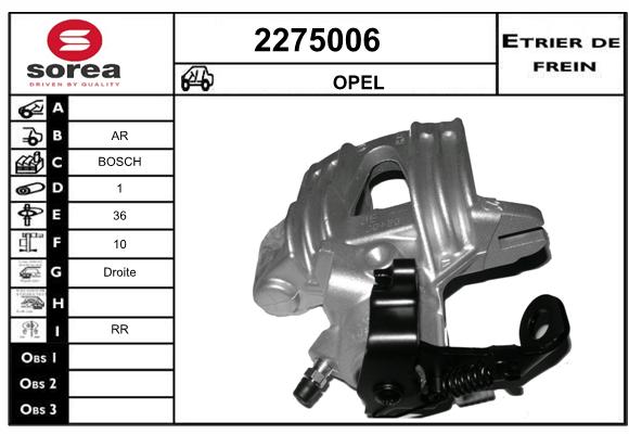 Estribo de freno SEEAC 4275006