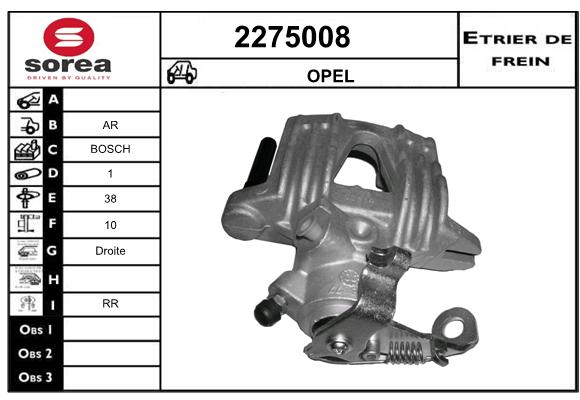 Estribo de freno SEEAC 4275008