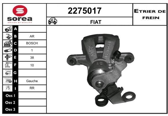 Estribo de freno SEEAC 4275017