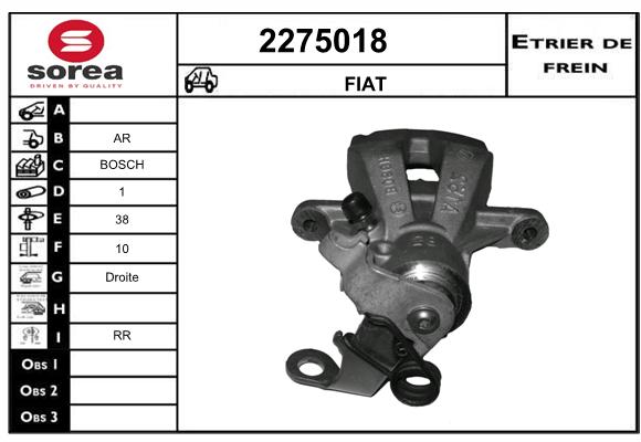 Estribo de freno SEEAC 4275018