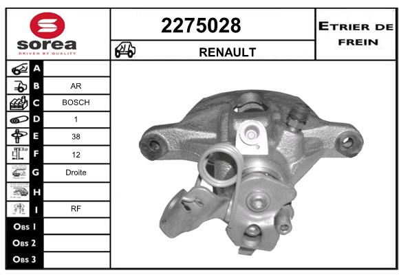 Estribo de freno SEEAC 4275028