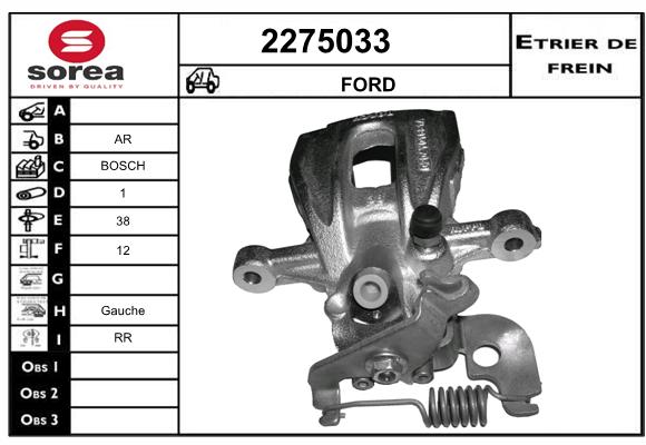 Estribo de freno SEEAC 4275033