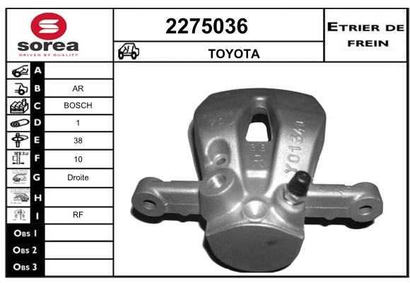 Estribo de freno SEEAC 4275036