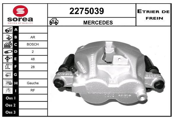 Estribo de freno SEEAC 4275039