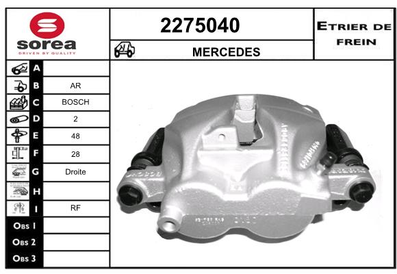 Estribo de freno SEEAC 4275040