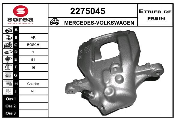 Estribo de freno SEEAC 4275045