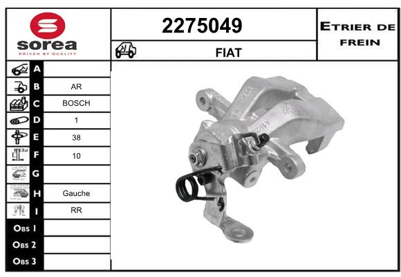 Estribo de freno SEEAC 4275049