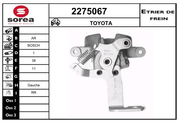 Estribo de freno SEEAC 4275067