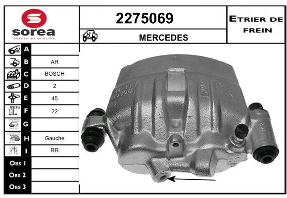 Estribo de freno SEEAC 4275069