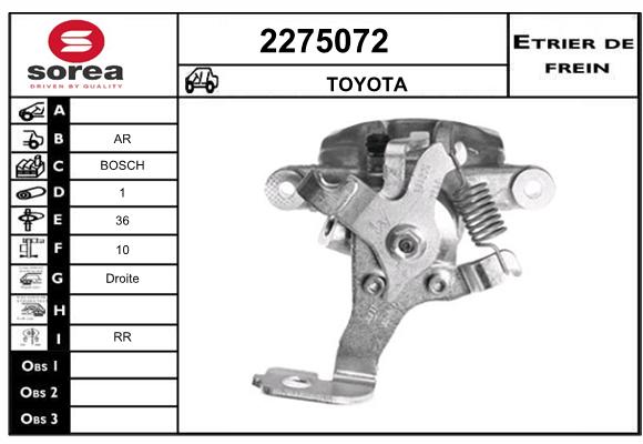 Estribo de freno SEEAC 4275072