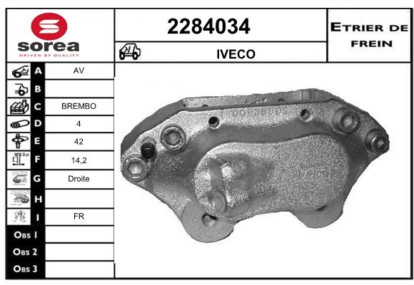 Estribo de freno SEEAC 4284034