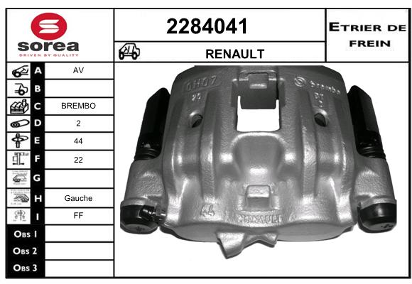 Estribo de freno SEEAC 4284041