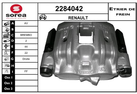 Estribo de freno SEEAC 4284042