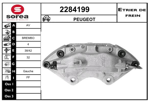 Estribo de freno SEEAC 4284199