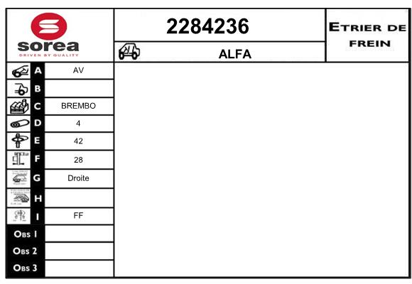 Estribo de freno SEEAC 4284236