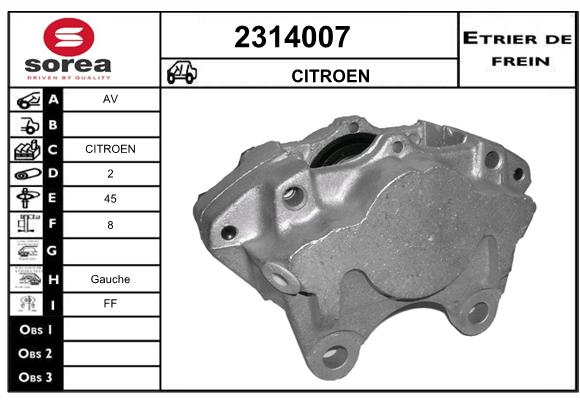 Estribo de freno SEEAC 4314007