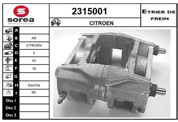 Estribo de freno SEEAC 4315001