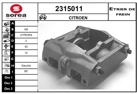 Estribo de freno SEEAC 4315011