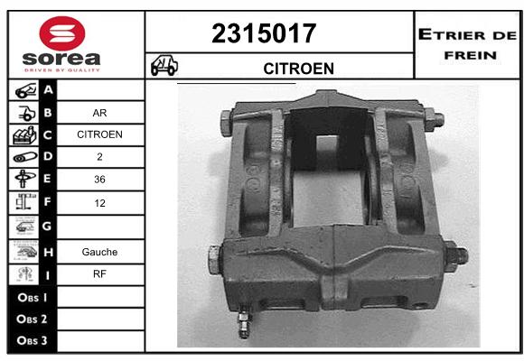 Estribo de freno SEEAC 4315017