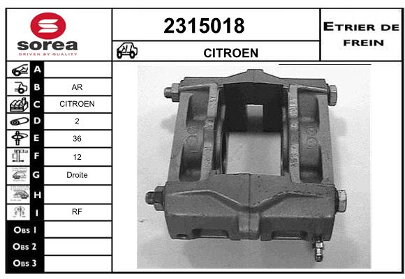 Estribo de freno SEEAC 4315018