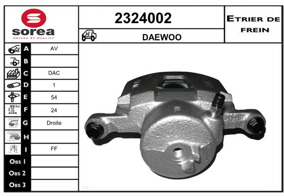 Estribo de freno SEEAC 4324002