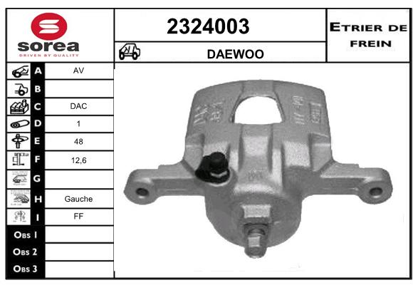 Estribo de freno SEEAC 4324003