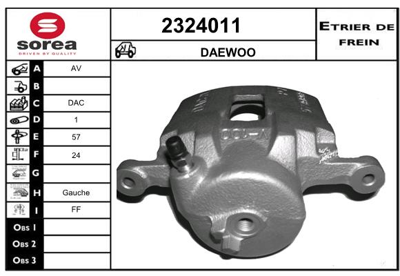 Estribo de freno SEEAC 4324011