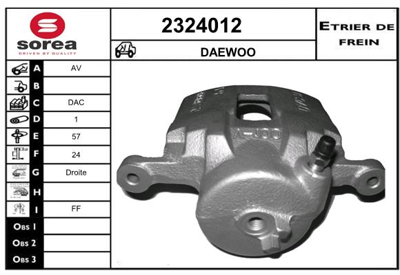 Estribo de freno SEEAC 4324012