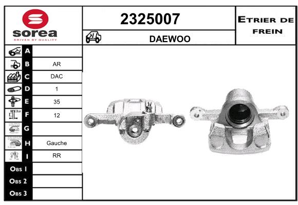 Estribo de freno SEEAC 4325007