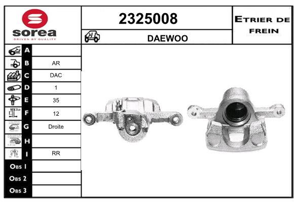 Estribo de freno SEEAC 4325008