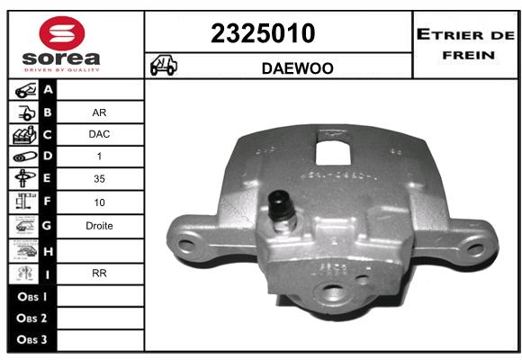 Estribo de freno SEEAC 4325010