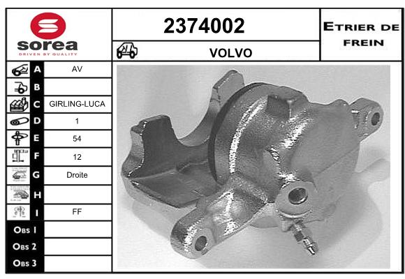 Estribo de freno SEEAC 4374002